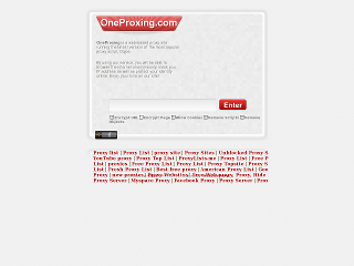 OneProxing.com Free Web Proxy for Anonymous Web Surfing